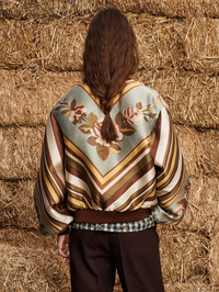 La Rosa Jacquard Bomber Jacket