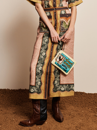 Darcey Button Midi Skirt
