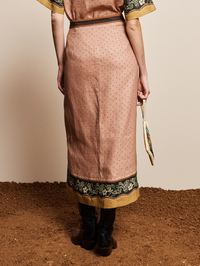 Darcey Button Midi Skirt