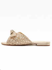 Belinda Flat Golden Sandal by ALEXANDRE BIRMAN-GOLDEN-AMY Atelier