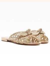 Belinda Flat Golden Sandal by ALEXANDRE BIRMAN - View 3