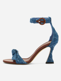 Clarita Buckle Denim 85 by ALEXANDRE BIRMAN-ESPRESSO-AMY Atelier