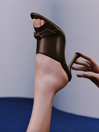 Clarita Retro Mule Brown by ALEXANDRE BIRMAN - View 2