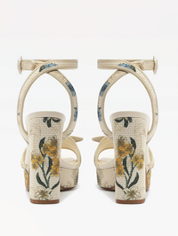 Grosgrain Raffia Platform 120 Laguna by ALEXANDRE BIRMAN - View 3