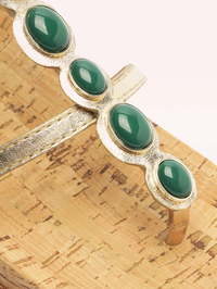 Jade Golden T-Strap Sandal by ALEXANDRE BIRMAN - View 4