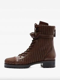 Tresse Combat Bootie Brown by ALEXANDRE BIRMAN-BROWN-AMY Atelier