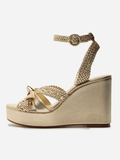 Suelita Woven Platform in Golden