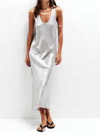 ALL THREE ANNA DRESS IN LIGHT GREY - 2