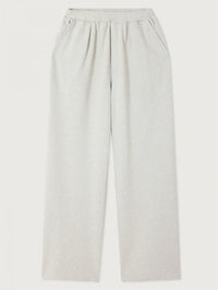Flat lay front of the American Vintage Dantown Pant in Melange Sky Blue with elastic waistband