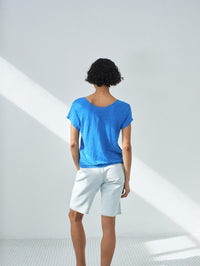 AMERICAN VINTAGE Dualy Tee in Curacao in Curacao – Image 2