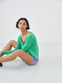 AMERICAN VINTAGE Lycaz Shorts in Viola Vintage in Viola Vintage – Image 5