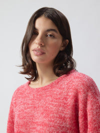 AMERICAN VINTAGE Nuggy Sweater in Fraise Fluo Chine in Fraise Fluo Chine – Image 3