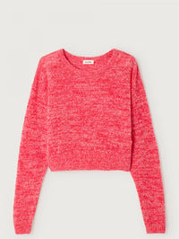 AMERICAN VINTAGE Nuggy Sweater in Fraise Fluo Chine in Fraise Fluo Chine – Image 5