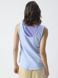 Back view of the Sonoma Tank in Splash Vintage by American Vintage with scoop neckline