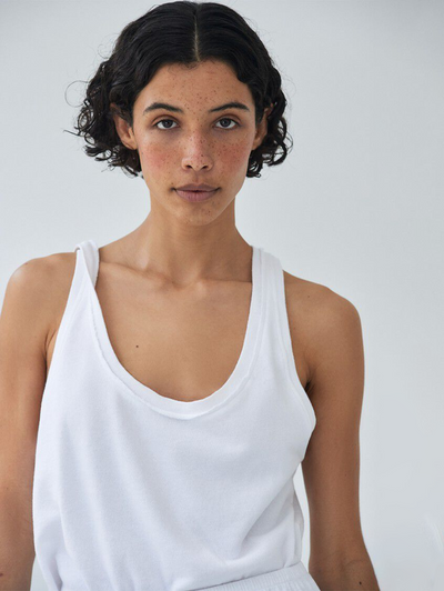 Vibtown Tank in Blanc Vintage