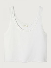 Front view of the Vibtown Tank in Blanc Vintage by American Vintage