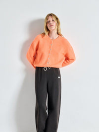 AMERICAN VINTAGE Vitow Sweater in Carotte Fluo Chine in Carotte Fluo Chine – Image 1