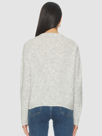 Back view of the Vitow Sweater in Gris Clair Chine by American Vintage
