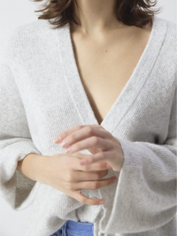 Damsville Cardigan in Gris Chine