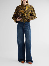 Yara Silk Jacket in Wren