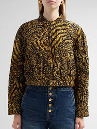 Yara Silk Jacket in Wren