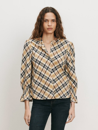 3/4 Ashlyn Blouse in Acorn Multi