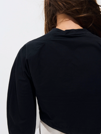 Olivia Poplin Bolero in Black