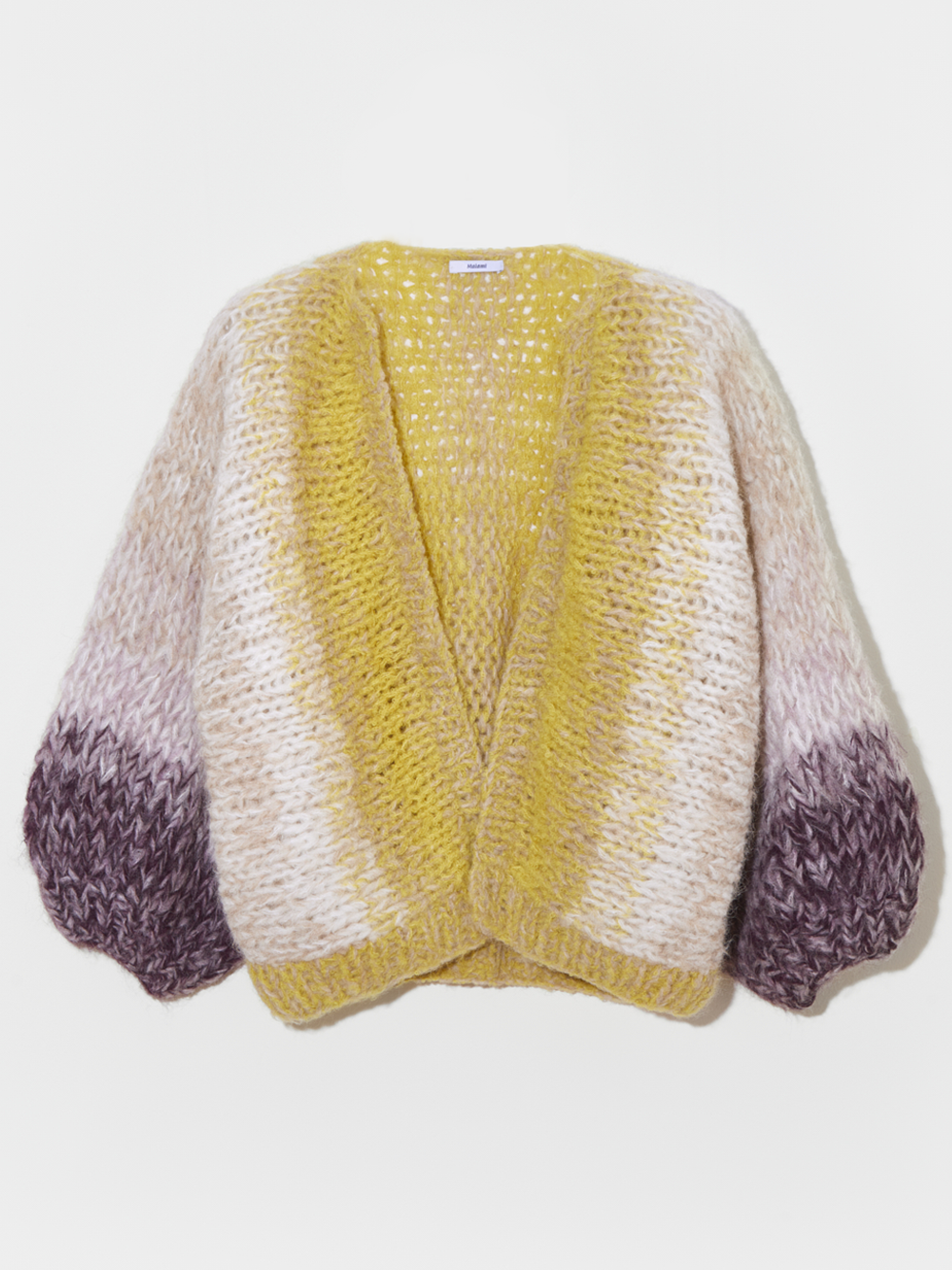 Alpaca Boucle Ombre Bomber Cardigan