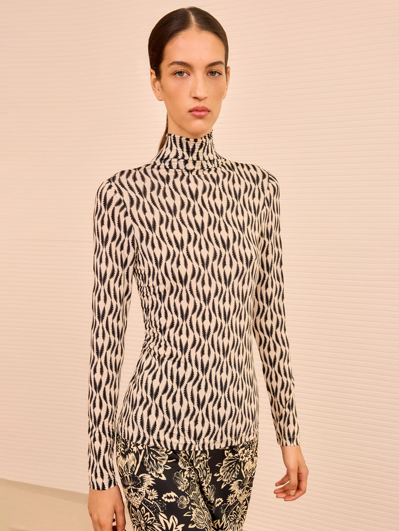 Aurelia Long Sleeve Turtleneck in Silhouette