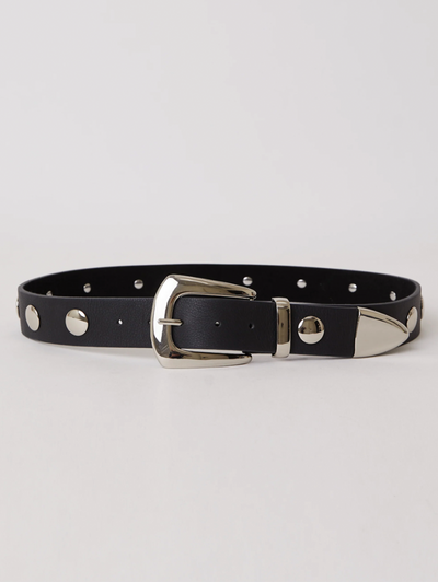 Jordana Mini Moto in Black Silver