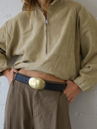 Myra Belt in Black Brass by B-LOW THE BELT - View 2