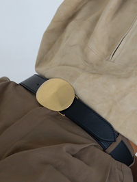 Myra Belt in Black Brass by B-LOW THE BELT - View 4