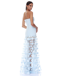 Harper Strapless Powder Blue Gown