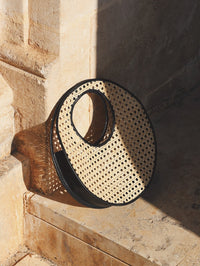 BEMBIEN Anouk Bag In Black Rattan in BLACK RATTAN – Image 4