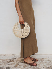 BEMBIEN Anouk Bag In Cream Rattan in CREAM RATTAN – Image 2