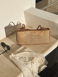 BEMBIEN Naomi Bag In Copper Rattan in COPPER RATTAN – Image 3