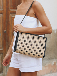 Cecilia Bag in Black Rattan