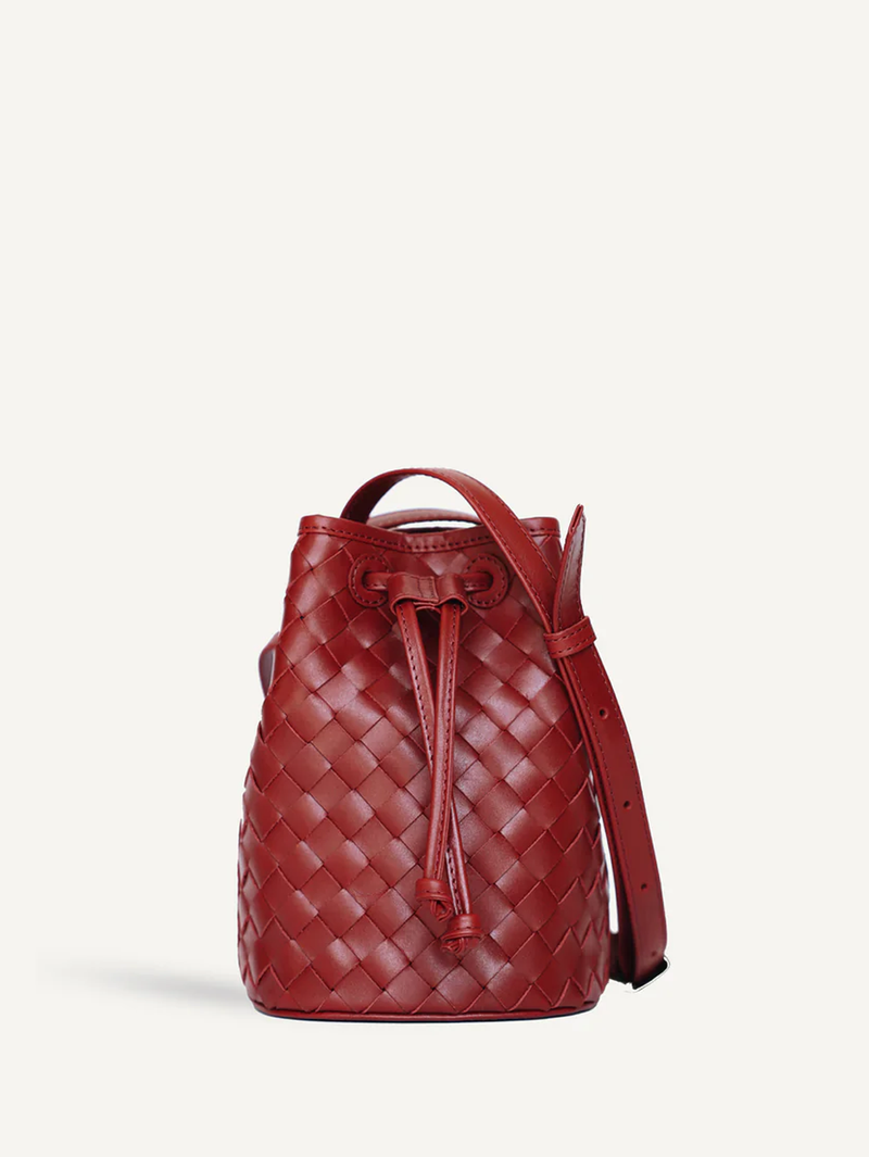 Mini Adèle Bucket in Rouge