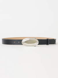 Adley Belt in Black Silver