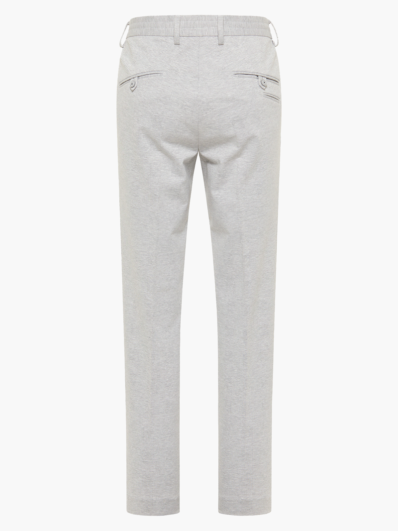 Grey Faint Herringbone Pant