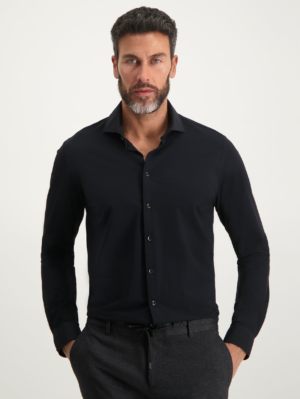 Performance Long Sleeve Shirt in Black
