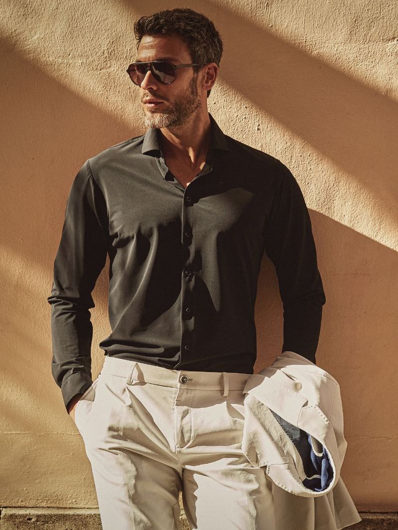 Performance Long Sleeve Shirt in Black