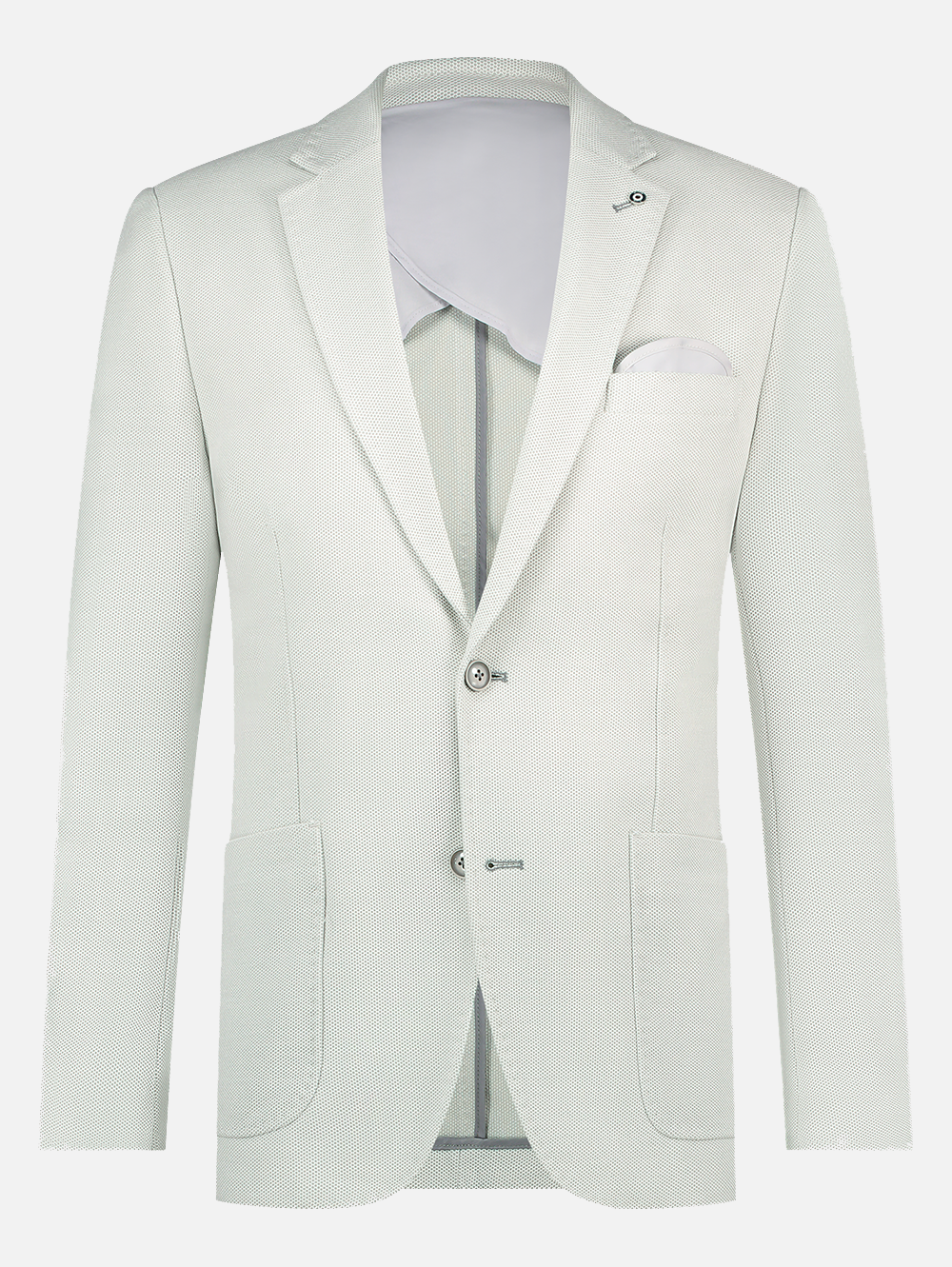 Waffle Core Blazer in Grey