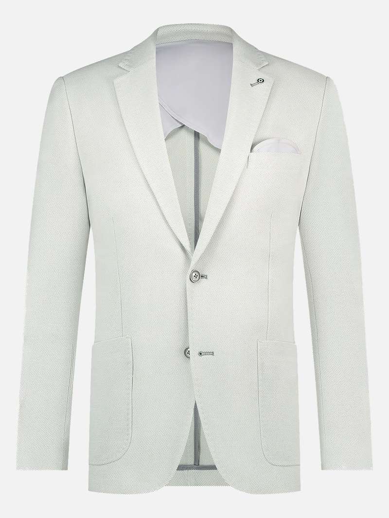 Waffle Core Blazer in Grey