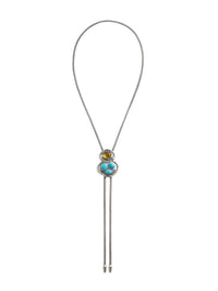BOLOLA NYC The Blythe Bolo with Turquoise and Citrine in Silver – Image 1