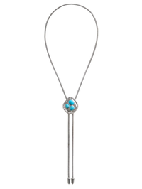 Front view of the Joanna Bolo with turquoise stone setting by BOLOLA NYC