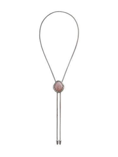The Lola Bolo with Rose Quartz in Silver