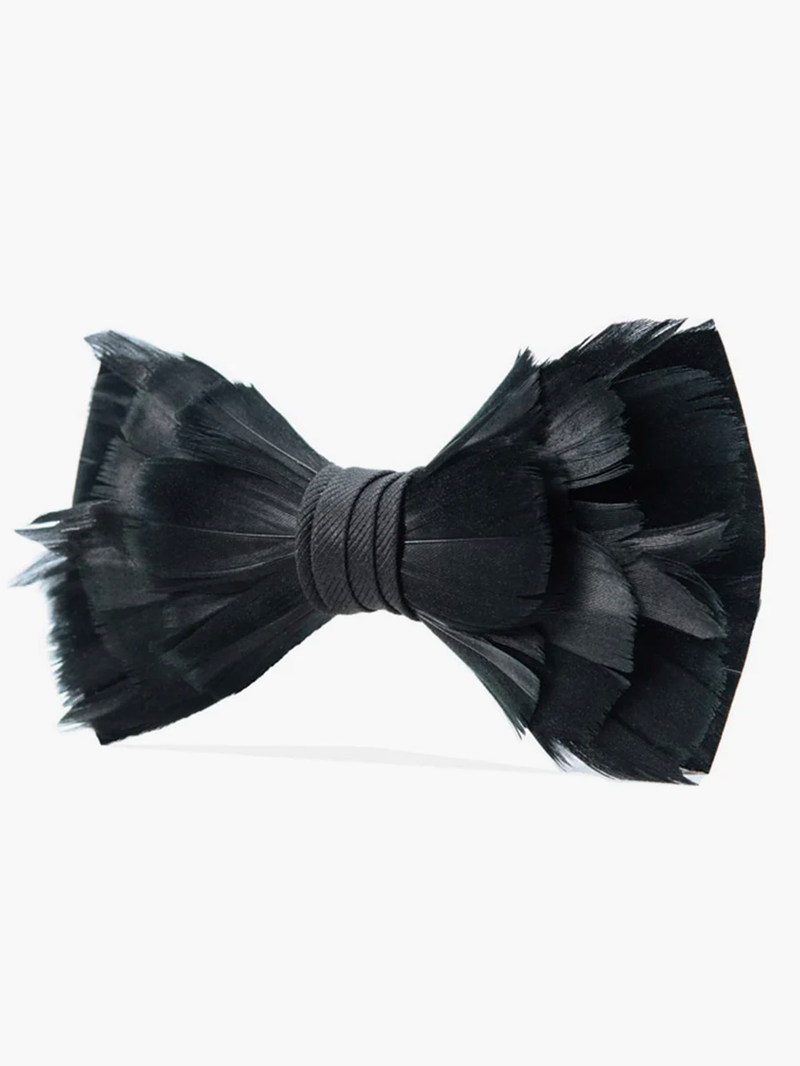 Rice Feather Bow Tie