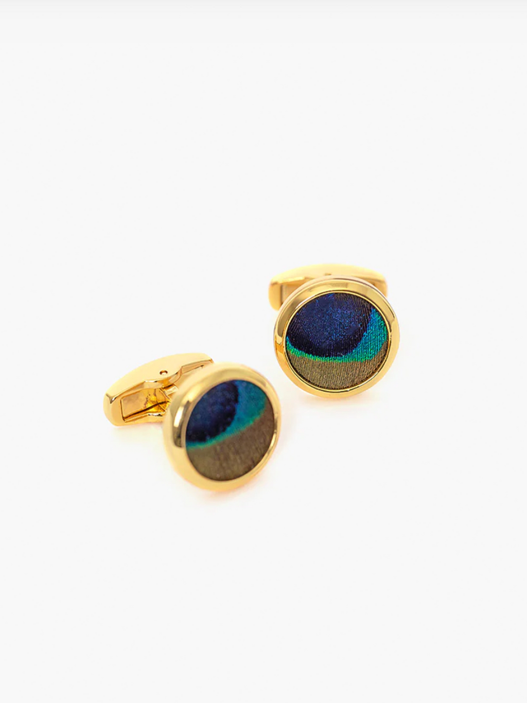 Capers Gold Cufflinks