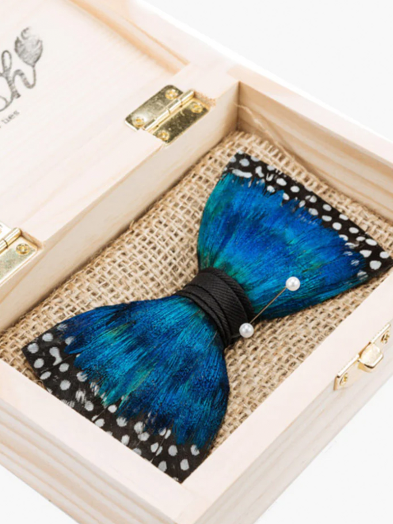 Flintlock Feather Bow Tie